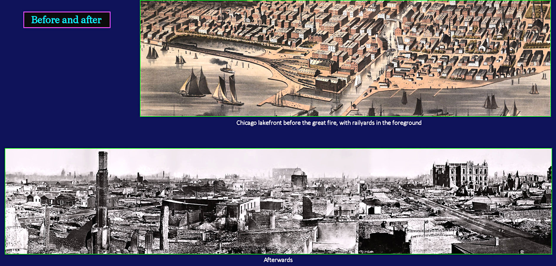 Clearing Chicago rubble, 1871